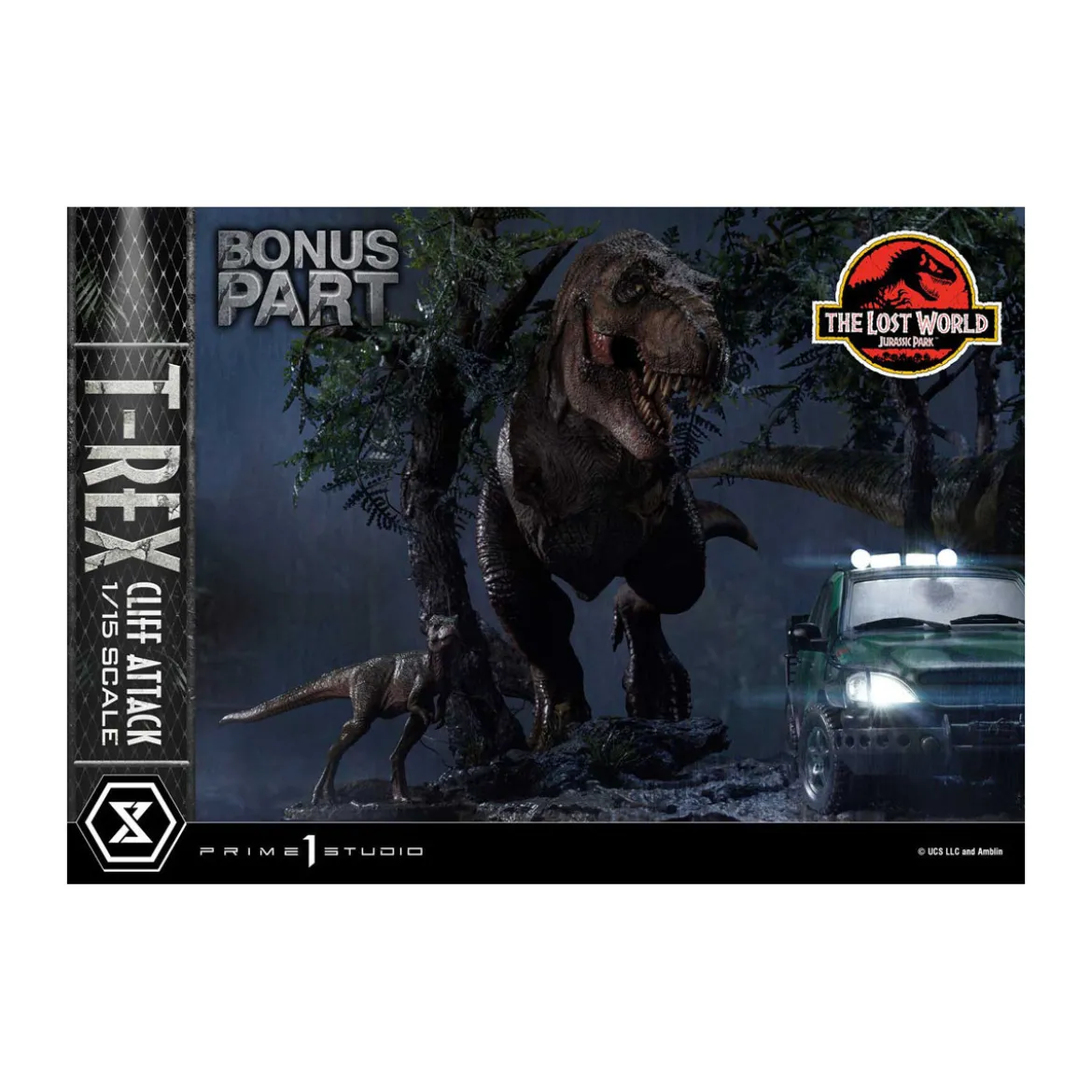 Prime 1 Studio - Jurassic Park: The Lost World - Cliff Attack Bonus Version Legacy Museum Collection 1/15
