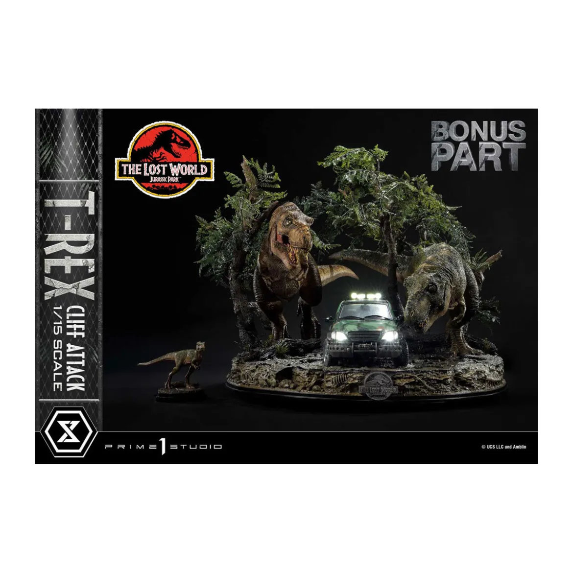 Prime 1 Studio - Jurassic Park: The Lost World - Cliff Attack Bonus Version Legacy Museum Collection 1/15