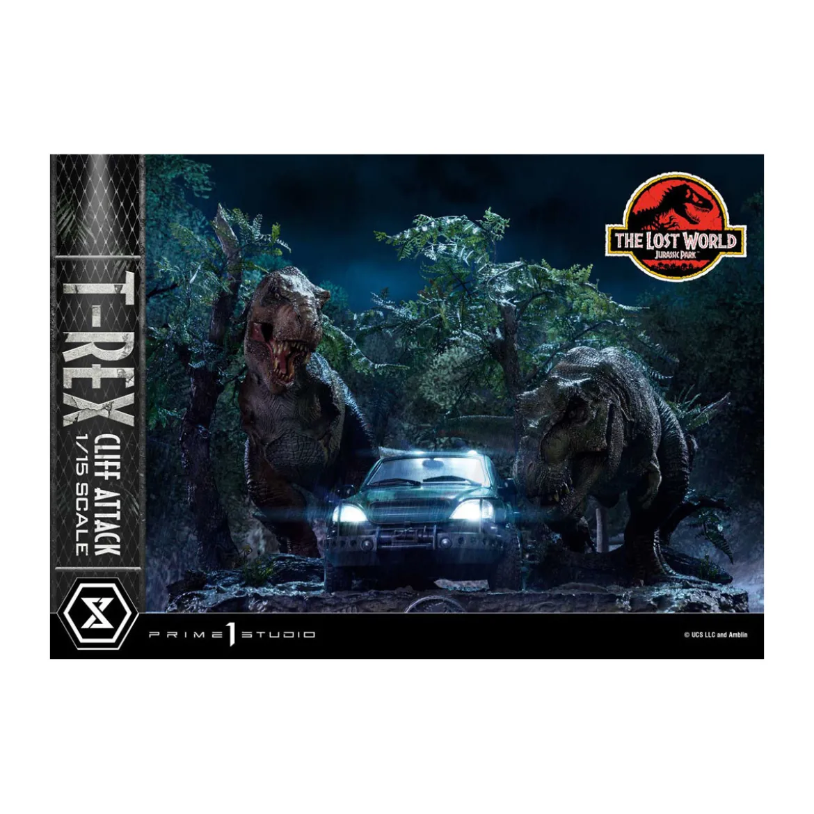 Prime 1 Studio - Jurassic Park: The Lost World - Cliff Attack Bonus Version Legacy Museum Collection 1/15
