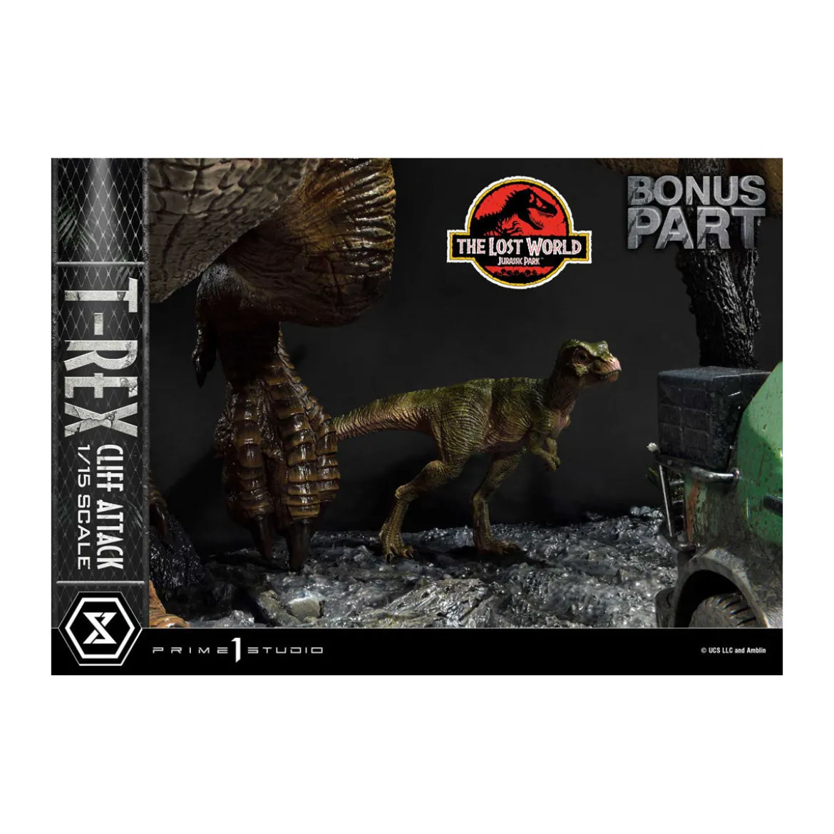 Prime 1 Studio - Jurassic Park: The Lost World - Cliff Attack Bonus Version Legacy Museum Collection 1/15