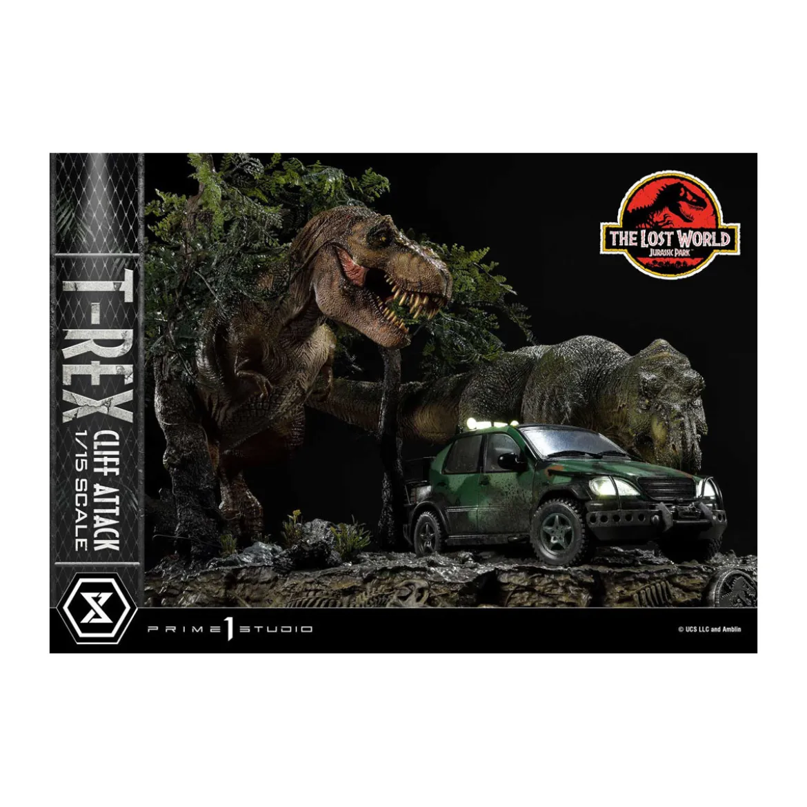 Prime 1 Studio - Jurassic Park: The Lost World - Cliff Attack Bonus Version Legacy Museum Collection 1/15