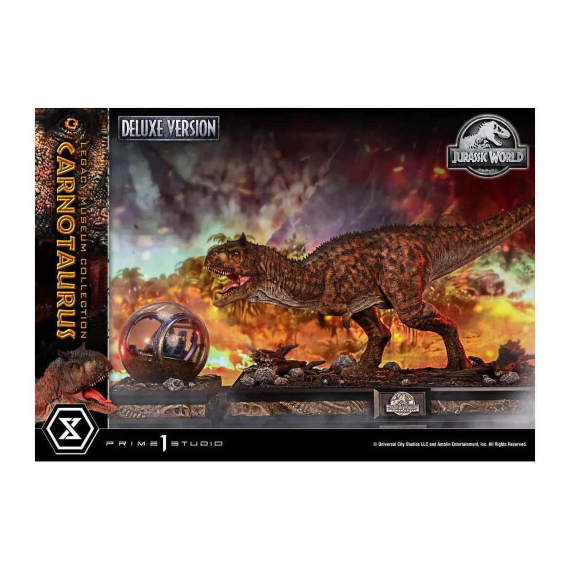 Prime 1 Studio - Jurassic World - Carnotaurus Legacy Museum Collection Deluxe Bonus Version 1/15