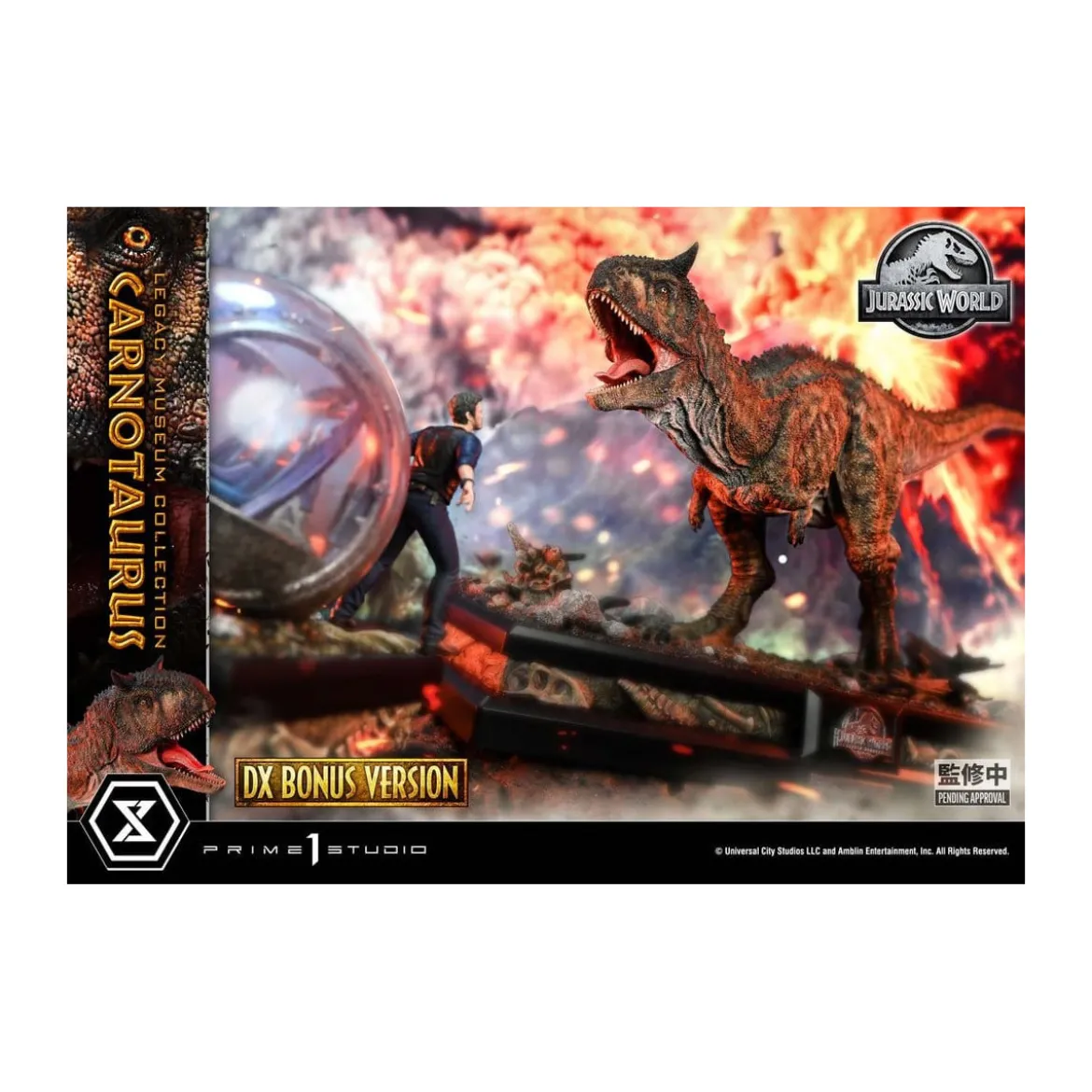 Prime 1 Studio - Jurassic World - Carnotaurus Legacy Museum Collection Deluxe Bonus Version 1/15
