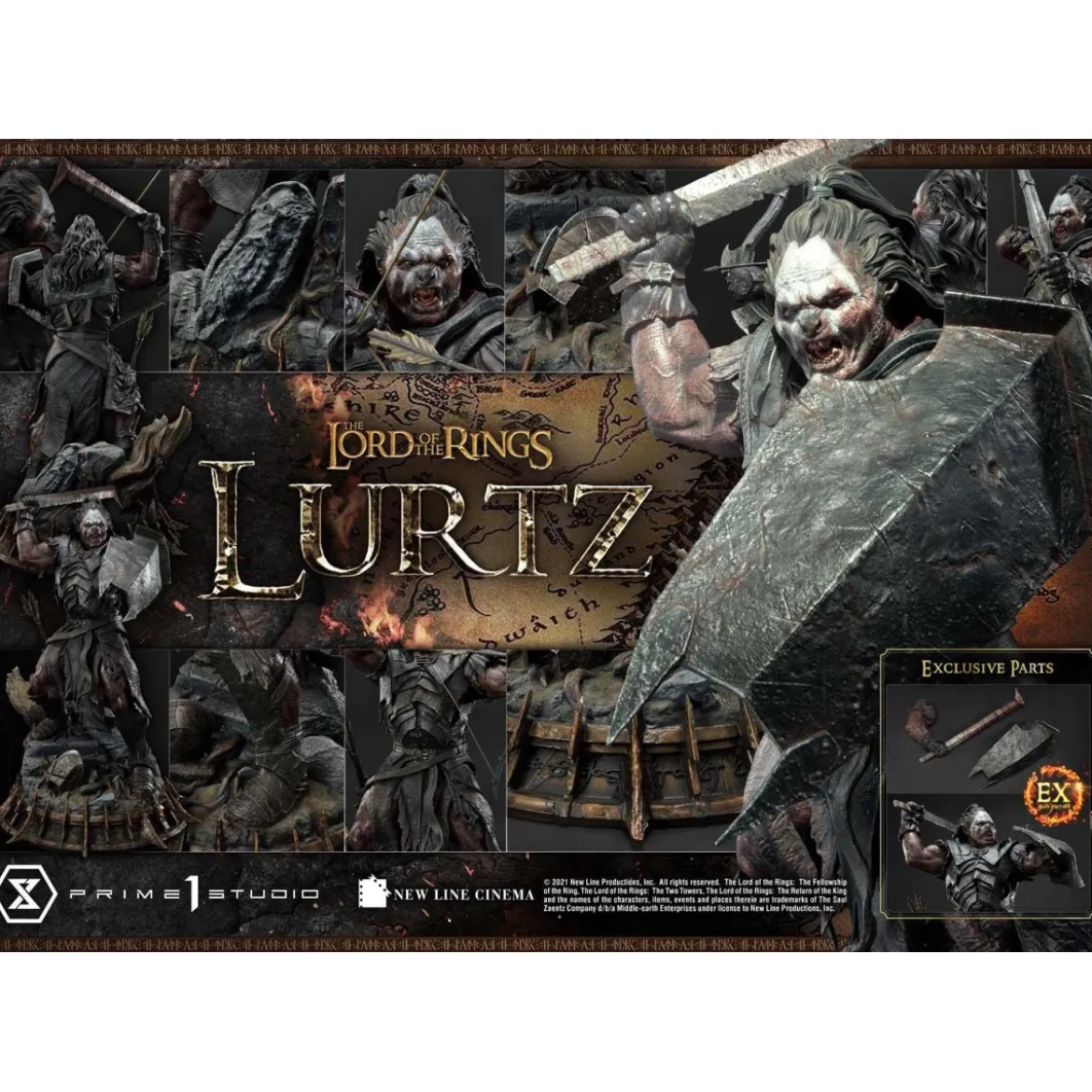 Prime 1 Studio - Lurtz Ex version 1/4 - LOTR - Le Seigneur des Anneaux