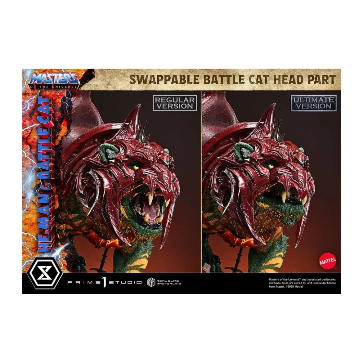 Prime 1 Studio - Masters of the Universe - He-Man & Battle Cat Ultimate Bonus Version - Real Elite Masterline Series 1/4