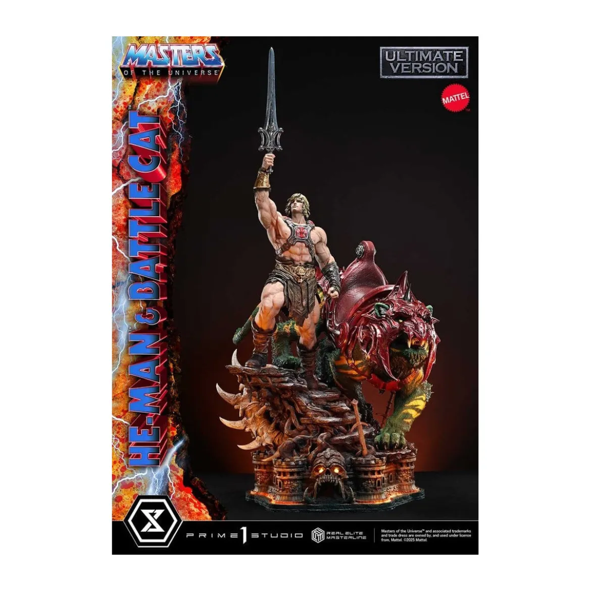 Prime 1 Studio - Masters of the Universe - He-Man & Battle Cat Ultimate Version - Real Elite Masterline Series 1/4