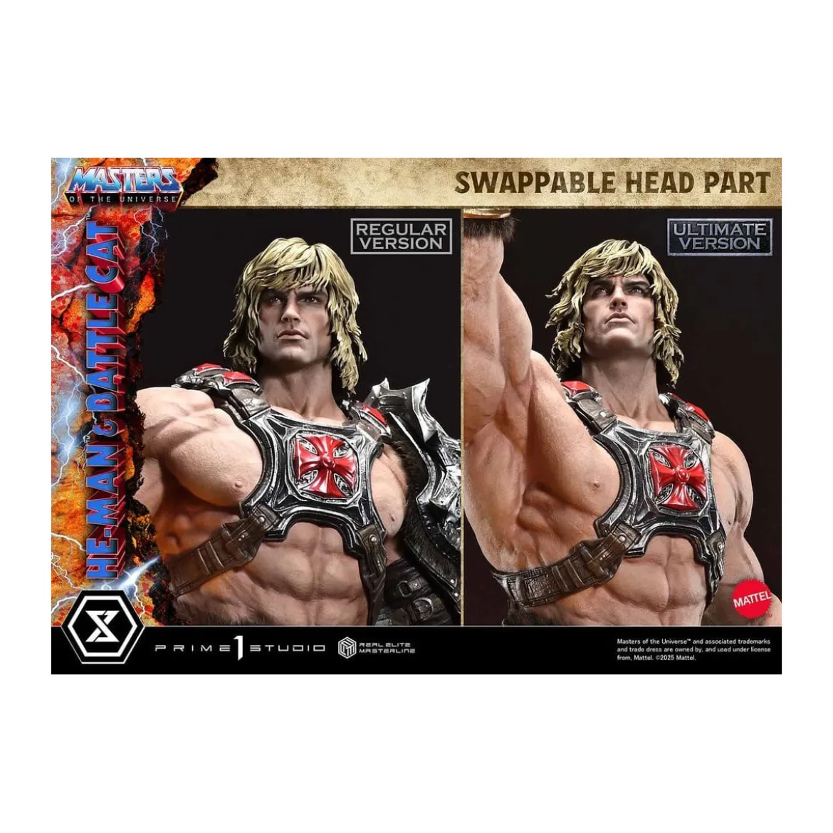 Prime 1 Studio - Masters of the Universe - He-Man & Battle Cat Ultimate Version - Real Elite Masterline Series 1/4