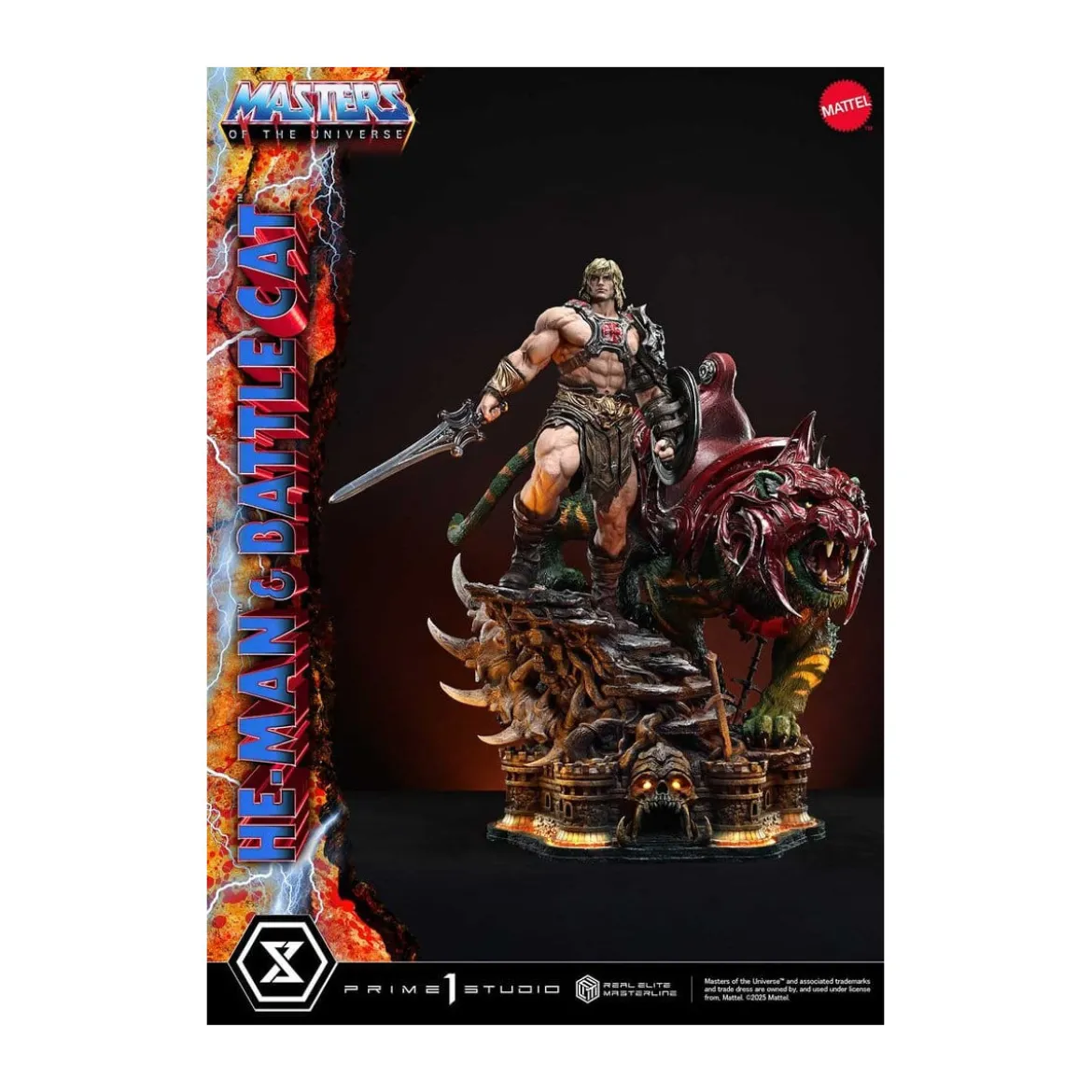 Prime 1 Studio - Masters of the Universe - He-Man & Battle Cat Ultimate Version - Real Elite Masterline Series 1/4