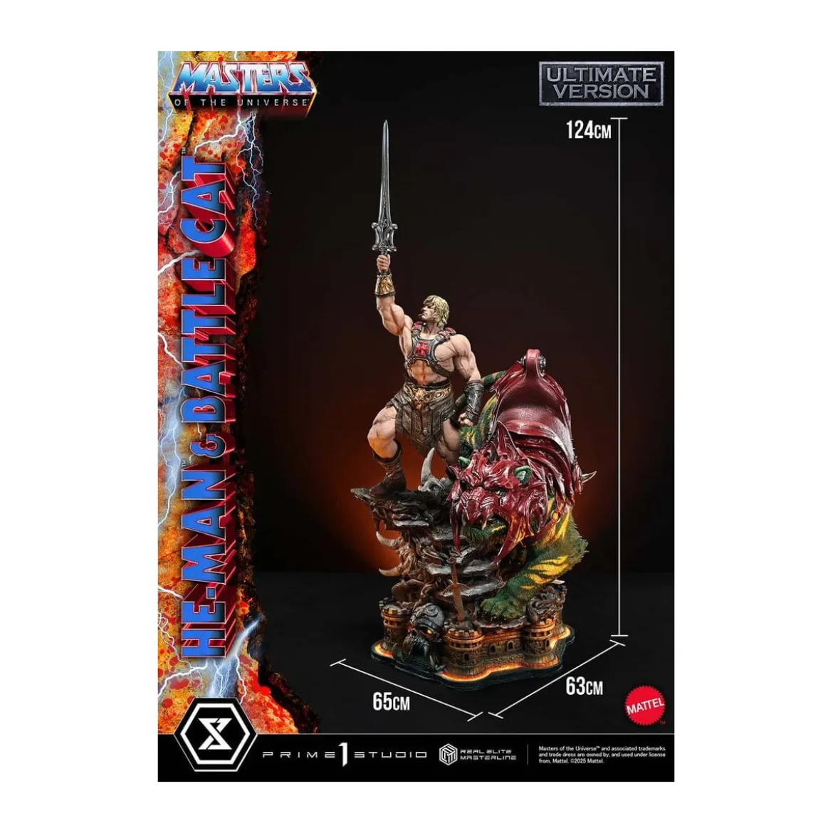 Prime 1 Studio - Masters of the Universe - He-Man & Battle Cat Ultimate Version - Real Elite Masterline Series 1/4