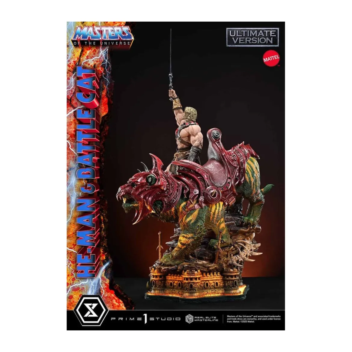 Prime 1 Studio - Masters of the Universe - He-Man & Battle Cat Ultimate Version - Real Elite Masterline Series 1/4
