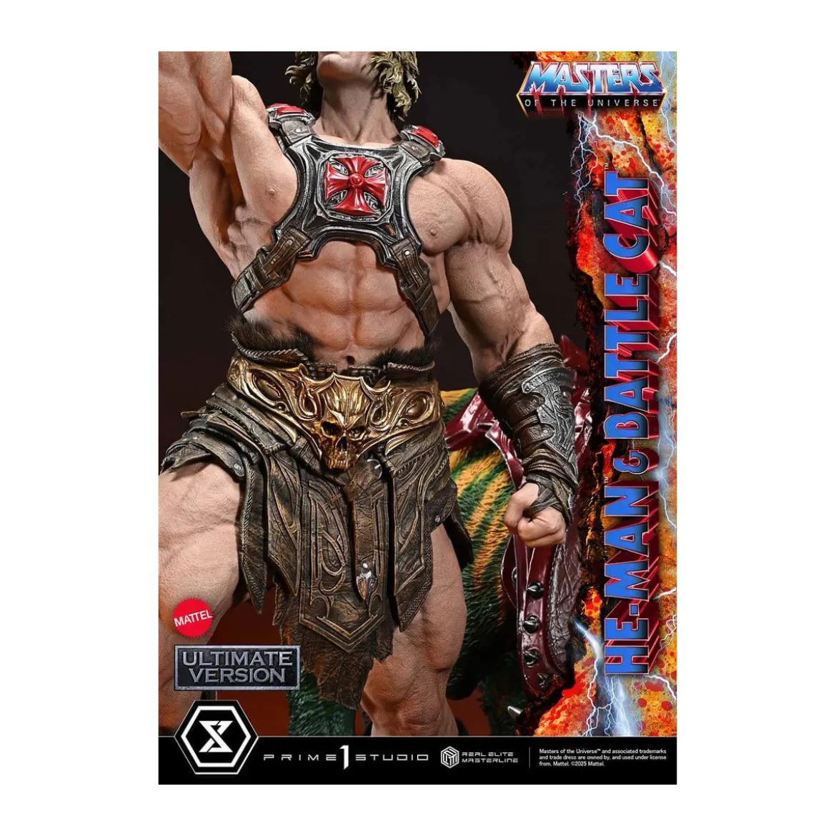 Prime 1 Studio - Masters of the Universe - He-Man & Battle Cat Ultimate Version - Real Elite Masterline Series 1/4