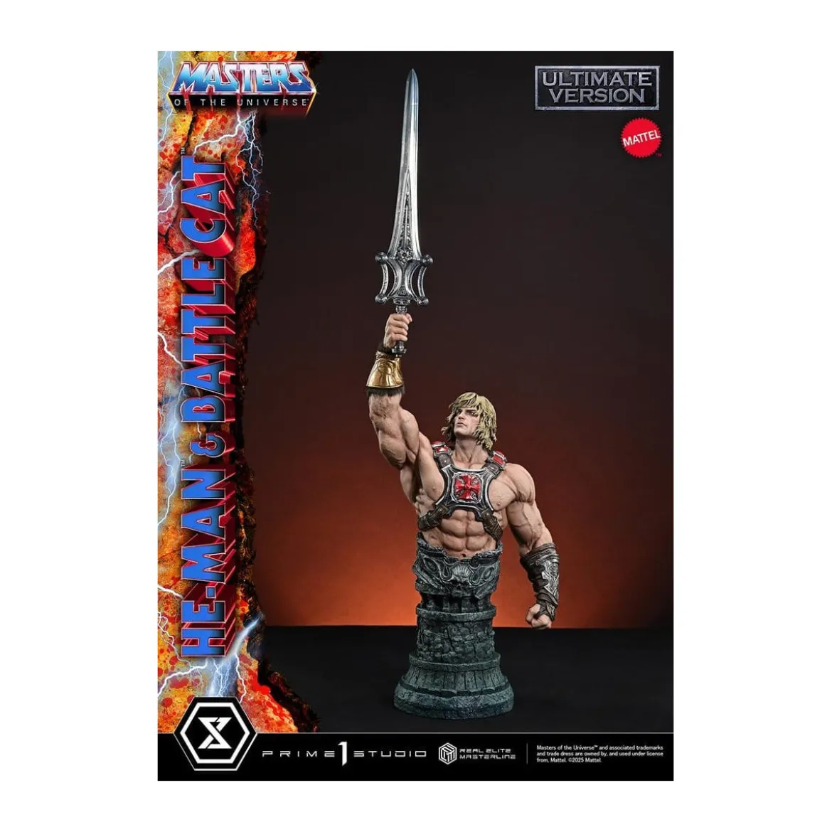 Prime 1 Studio - Masters of the Universe - He-Man & Battle Cat Ultimate Version - Real Elite Masterline Series 1/4