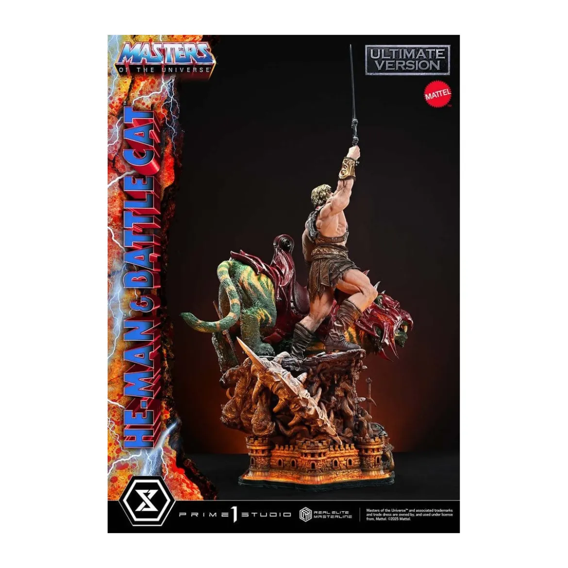 Prime 1 Studio - Masters of the Universe - He-Man & Battle Cat Ultimate Version - Real Elite Masterline Series 1/4