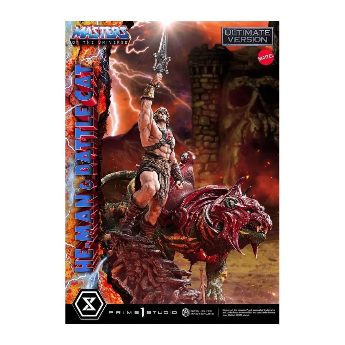 Prime 1 Studio - Masters of the Universe - He-Man & Battle Cat Ultimate Version - Real Elite Masterline Series 1/4