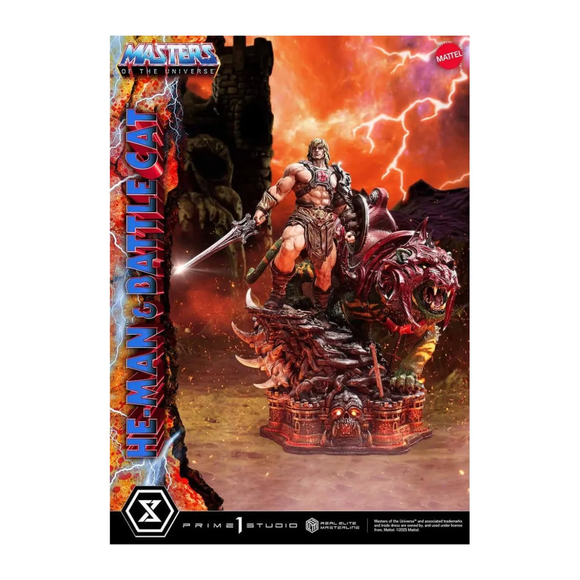 Prime 1 Studio - Masters of the Universe - He-Man & Battle Cat Ultimate Version - Real Elite Masterline Series 1/4