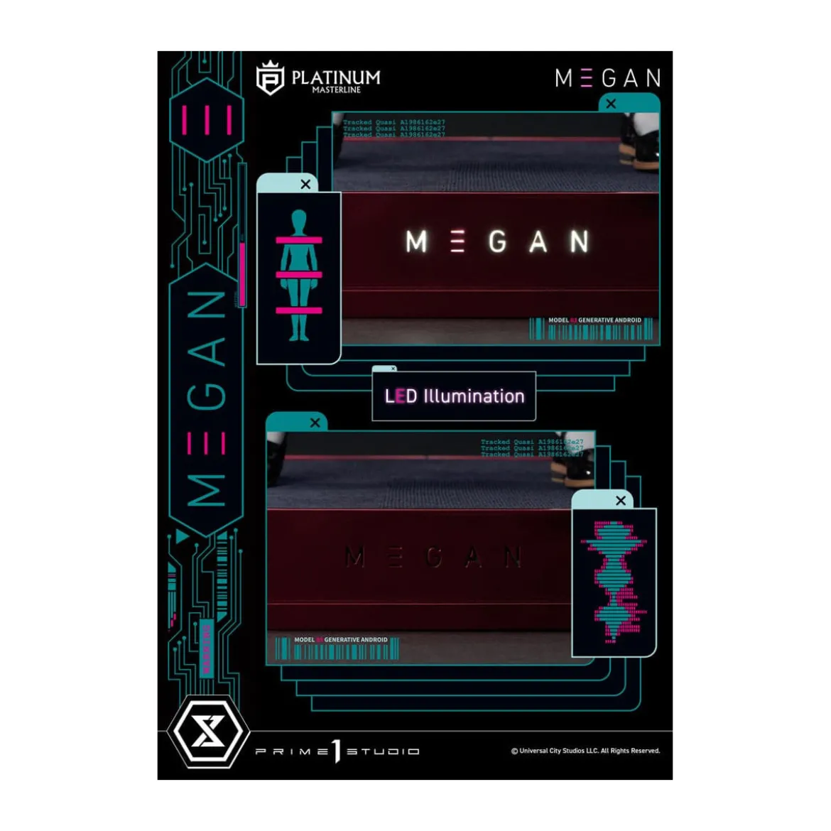 Prime 1 Studio - M3GAN - Megan Bonus Ver. Platinum Masterline Series 1/3