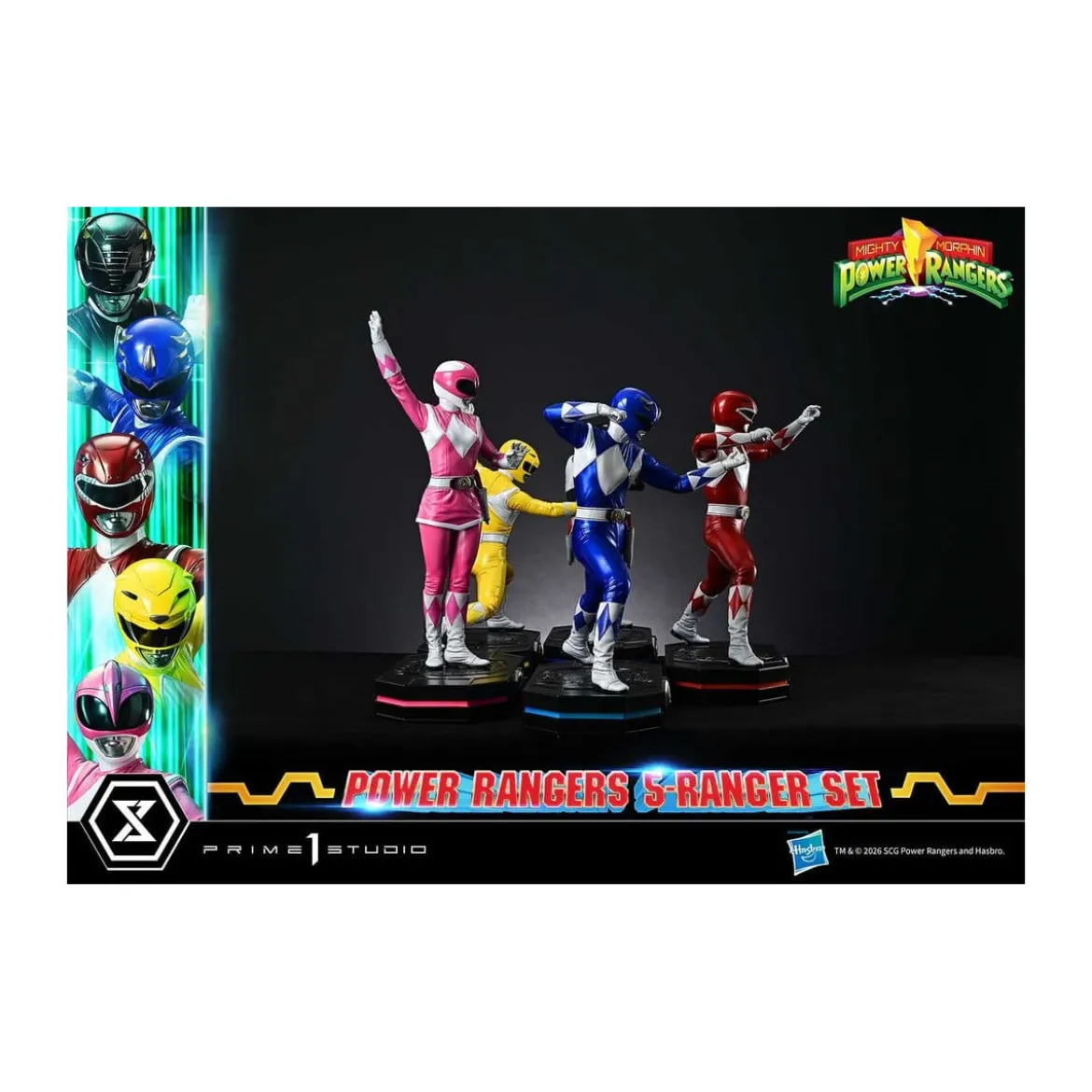 Prime 1 Studio - Mighty Morphin Power Rangers Premium Masterline Set de 5 statuettes 1/4 Deluxe Version Bonus