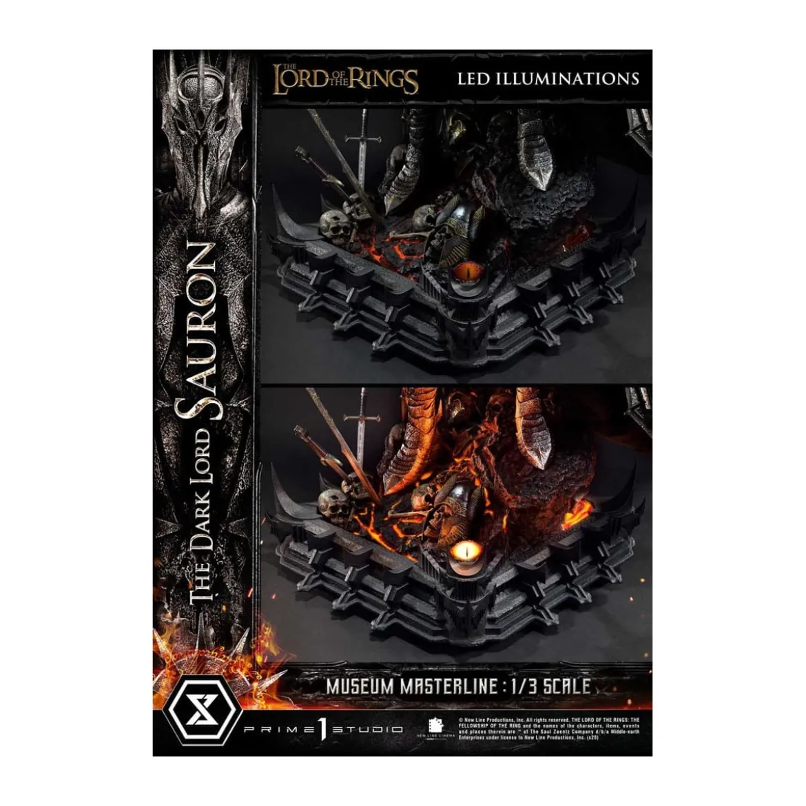 Prime 1 Studio - Museum Masterline Series 1/3 The Dark Lord Sauron Bonus Version - Le Seigneur des Anneaux