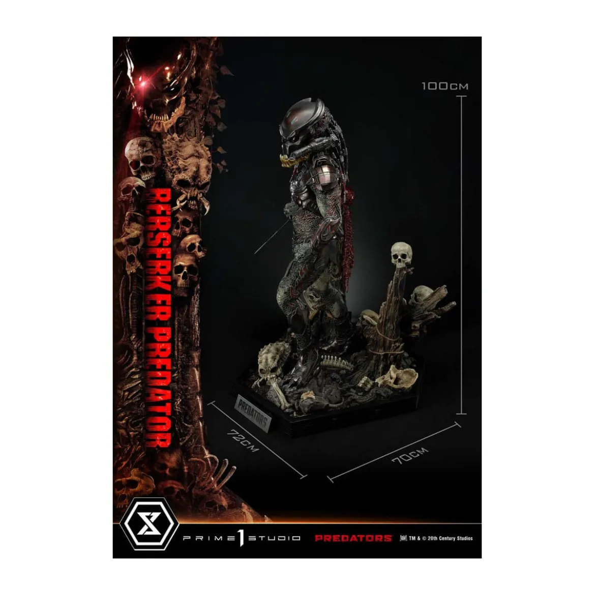 Prime 1 Studio - Predators - Berserker Predator Deluxe Bonus Version Premium Masterline Series 1/3