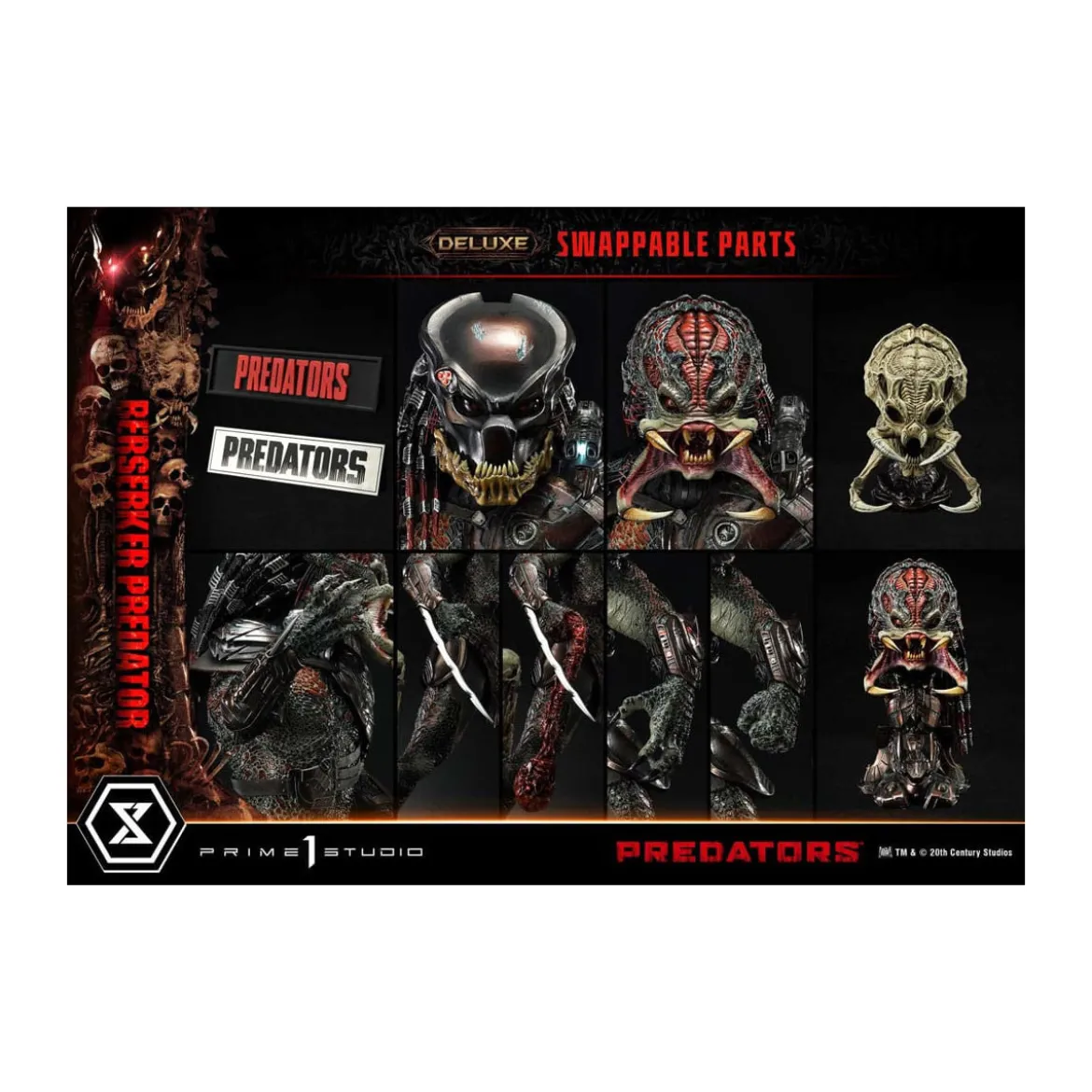 Prime 1 Studio - Predators - Berserker Predator Deluxe Bonus Version Premium Masterline Series 1/3