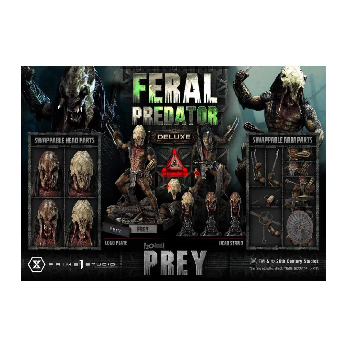Prime 1 Studio - Prey - Feral Predator Deluxe Bonus Version Museum Masterline Series 1/3