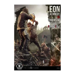 Prime 1 Studio - Resident Evil 4 Leon S. Kennedy vs. Chainsaw Villager Bonus Ver. - Ultimate Premium Masterline Series 1/4