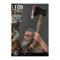 Prime 1 Studio - Resident Evil 4 Leon S. Kennedy vs. Chainsaw Villager Bonus Ver. - Ultimate Premium Masterline Series 1/4