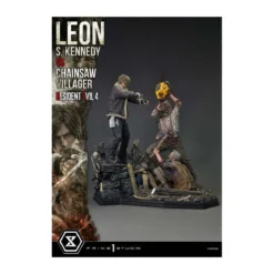 Prime 1 Studio - Resident Evil 4 Leon S. Kennedy vs. Chainsaw Villager Bonus Ver. - Ultimate Premium Masterline Series 1/4