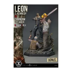 Prime 1 Studio - Resident Evil 4 Leon S. Kennedy vs. Chainsaw Villager Bonus Ver. - Ultimate Premium Masterline Series 1/4