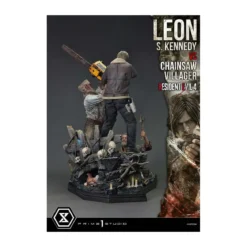 Prime 1 Studio - Resident Evil 4 Leon S. Kennedy vs. Chainsaw Villager Bonus Ver. - Ultimate Premium Masterline Series 1/4