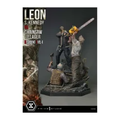 Prime 1 Studio - Resident Evil 4 Leon S. Kennedy vs. Chainsaw Villager Bonus Ver. - Ultimate Premium Masterline Series 1/4