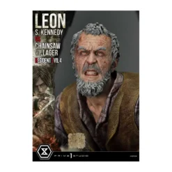 Prime 1 Studio - Resident Evil 4 Leon S. Kennedy vs. Chainsaw Villager Bonus Ver. - Ultimate Premium Masterline Series 1/4
