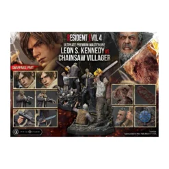 Prime 1 Studio - Resident Evil 4 Leon S. Kennedy vs. Chainsaw Villager Bonus Ver. - Ultimate Premium Masterline Series 1/4