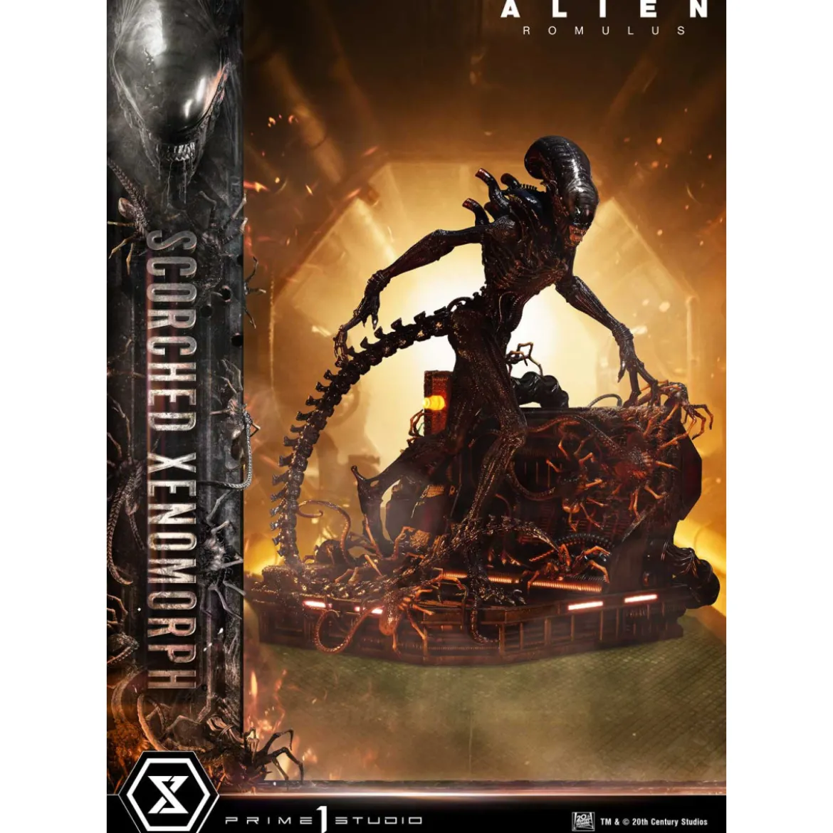 Prime 1 Studio - Scorched Xenomorph DX Bonus Version 1/3 - Alien: Romulus Museum Masterline XL