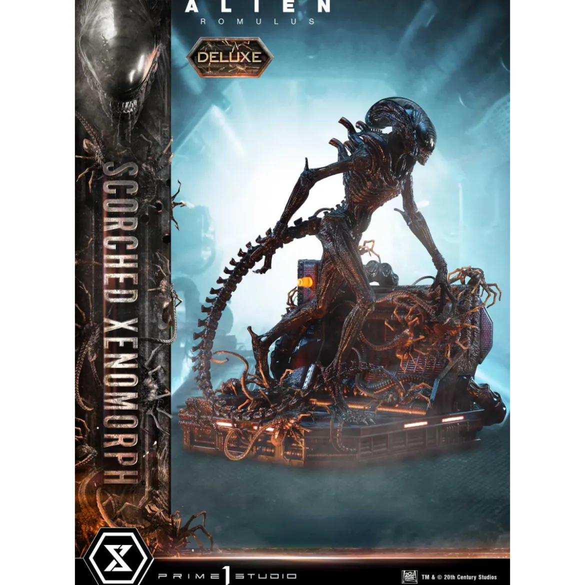 Prime 1 Studio - Scorched Xenomorph DX Bonus Version 1/3 - Alien: Romulus Museum Masterline XL