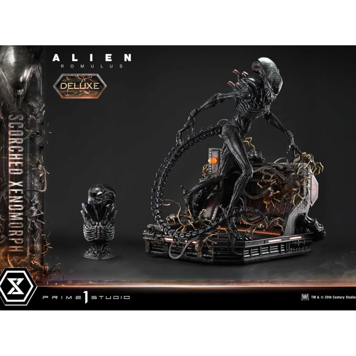 Prime 1 Studio - Scorched Xenomorph DX Bonus Version 1/3 - Alien: Romulus Museum Masterline XL
