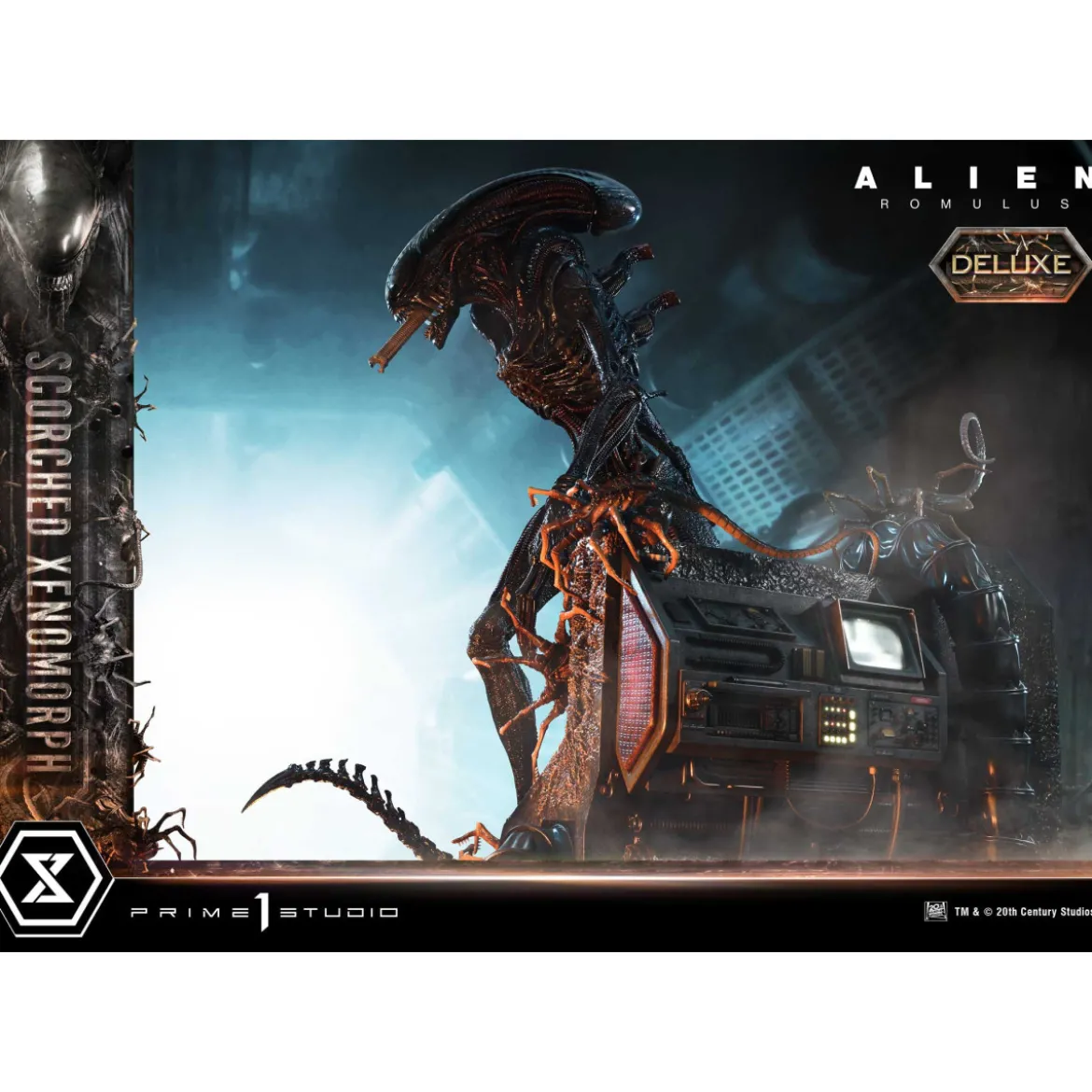 Prime 1 Studio - Scorched Xenomorph DX Bonus Version 1/3 - Alien: Romulus Museum Masterline XL