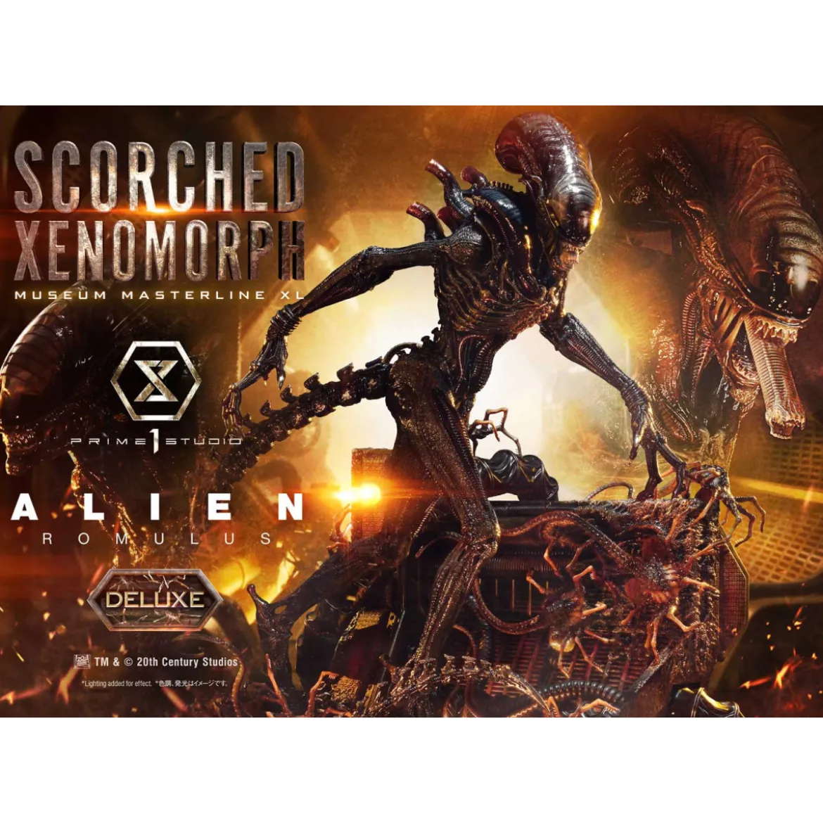 Prime 1 Studio - Scorched Xenomorph DX Bonus Version 1/3 - Alien: Romulus Museum Masterline XL