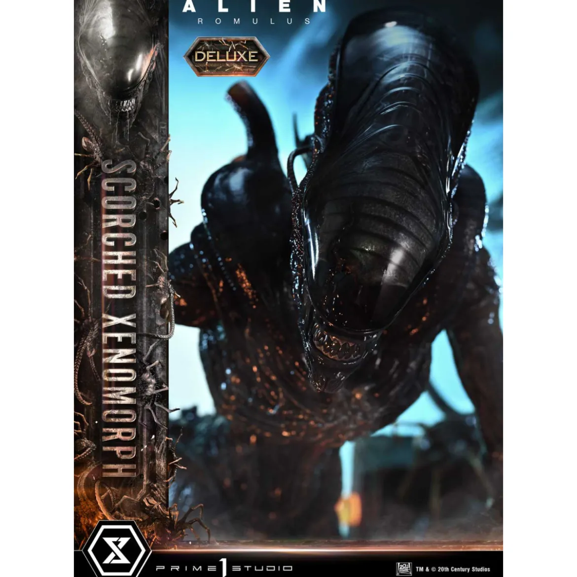 Prime 1 Studio - Scorched Xenomorph DX Bonus Version 1/3 - Alien: Romulus Museum Masterline XL