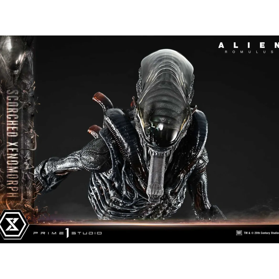 Prime 1 Studio - Scorched Xenomorph DX Bonus Version 1/3 - Alien: Romulus Museum Masterline XL