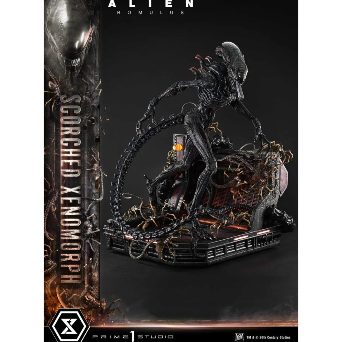 Prime 1 Studio - Scorched Xenomorph DX Bonus Version 1/3 - Alien: Romulus Museum Masterline XL
