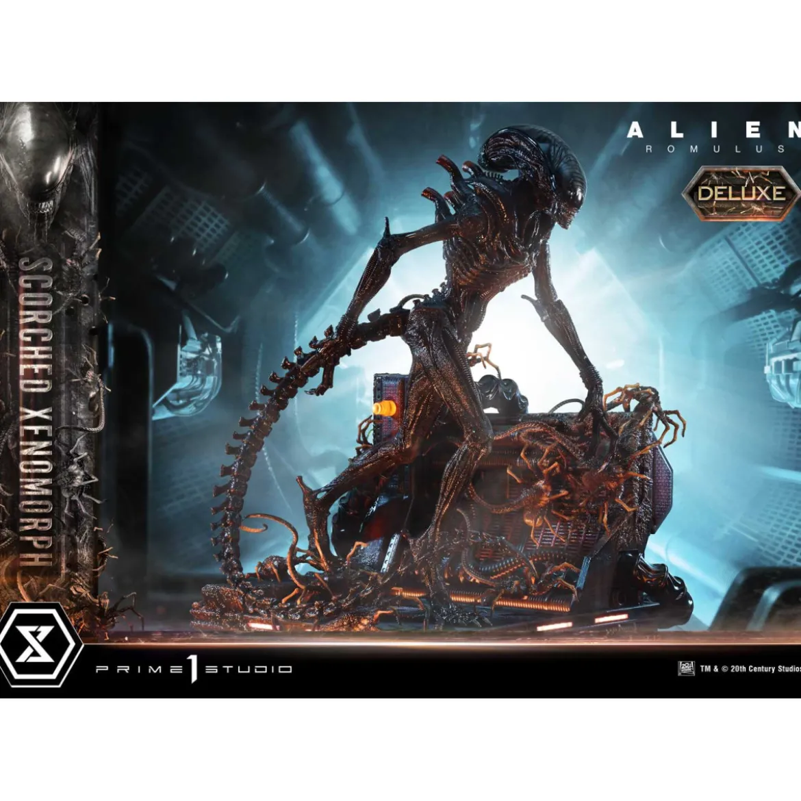 Prime 1 Studio - Scorched Xenomorph DX Bonus Version 1/3 - Alien: Romulus Museum Masterline XL