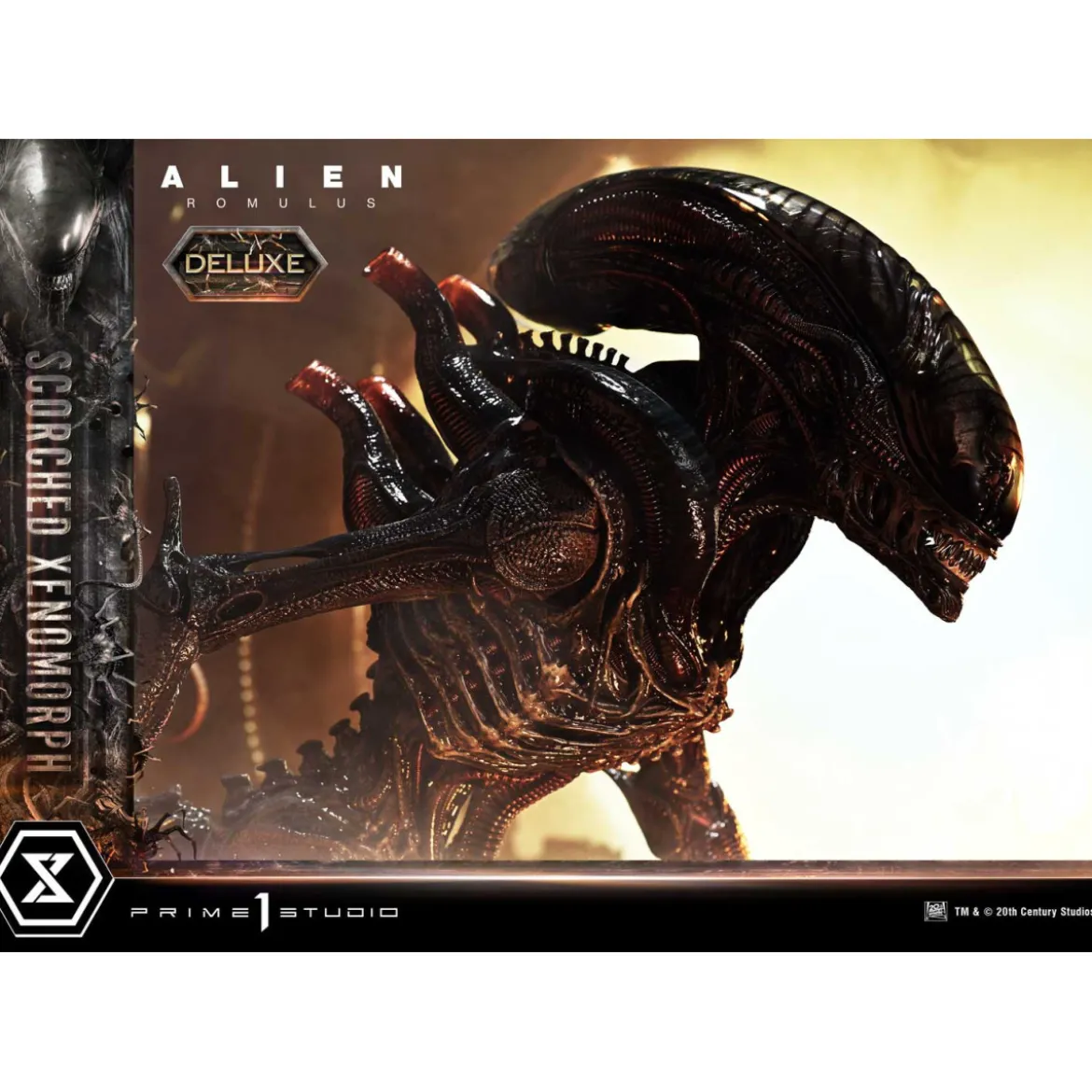 Prime 1 Studio - Scorched Xenomorph DX Bonus Version 1/3 - Alien: Romulus Museum Masterline XL
