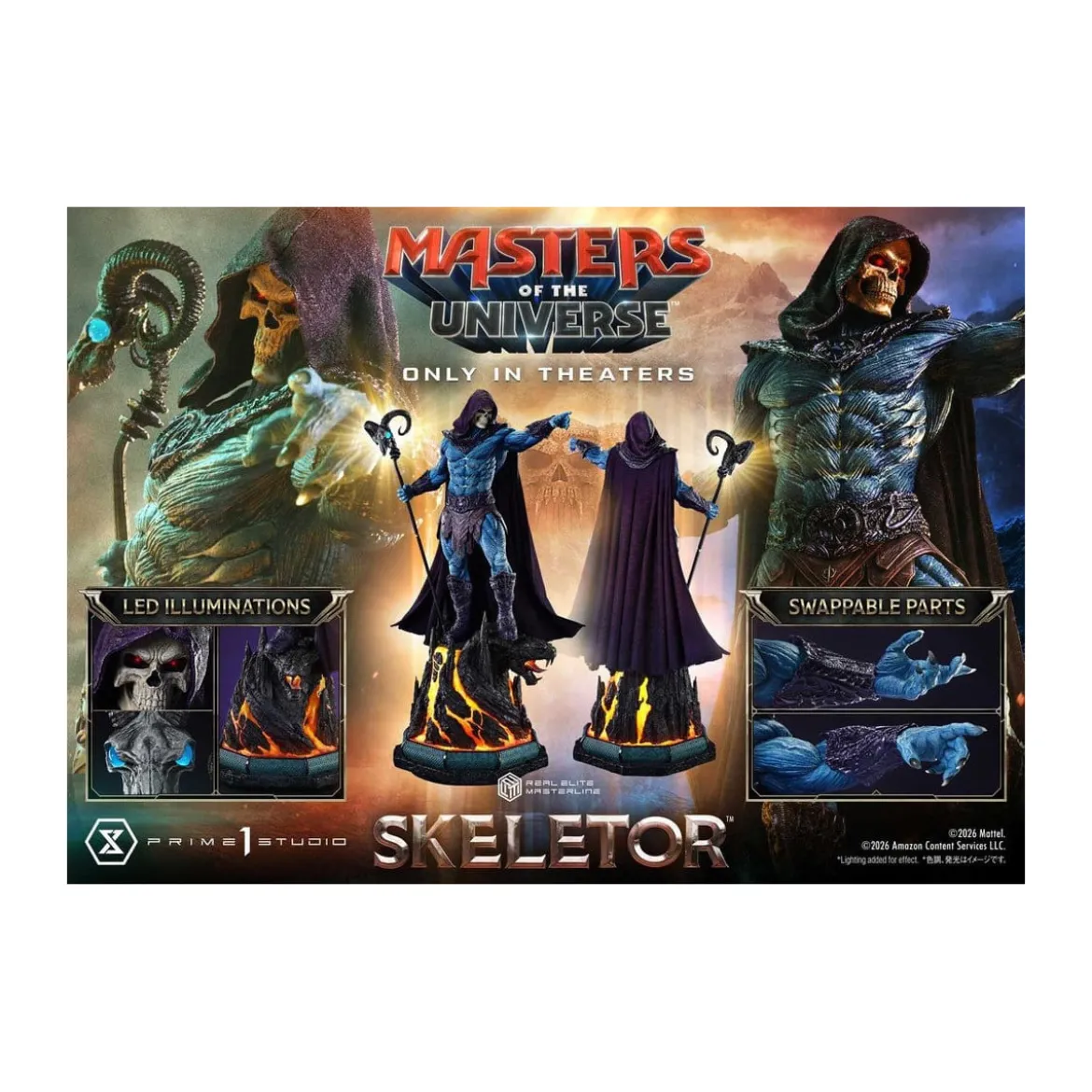 Prime 1 Studio - Skeletor Bonus Version - Masters of the Universe (2026) Real Elite Masterline 1/3