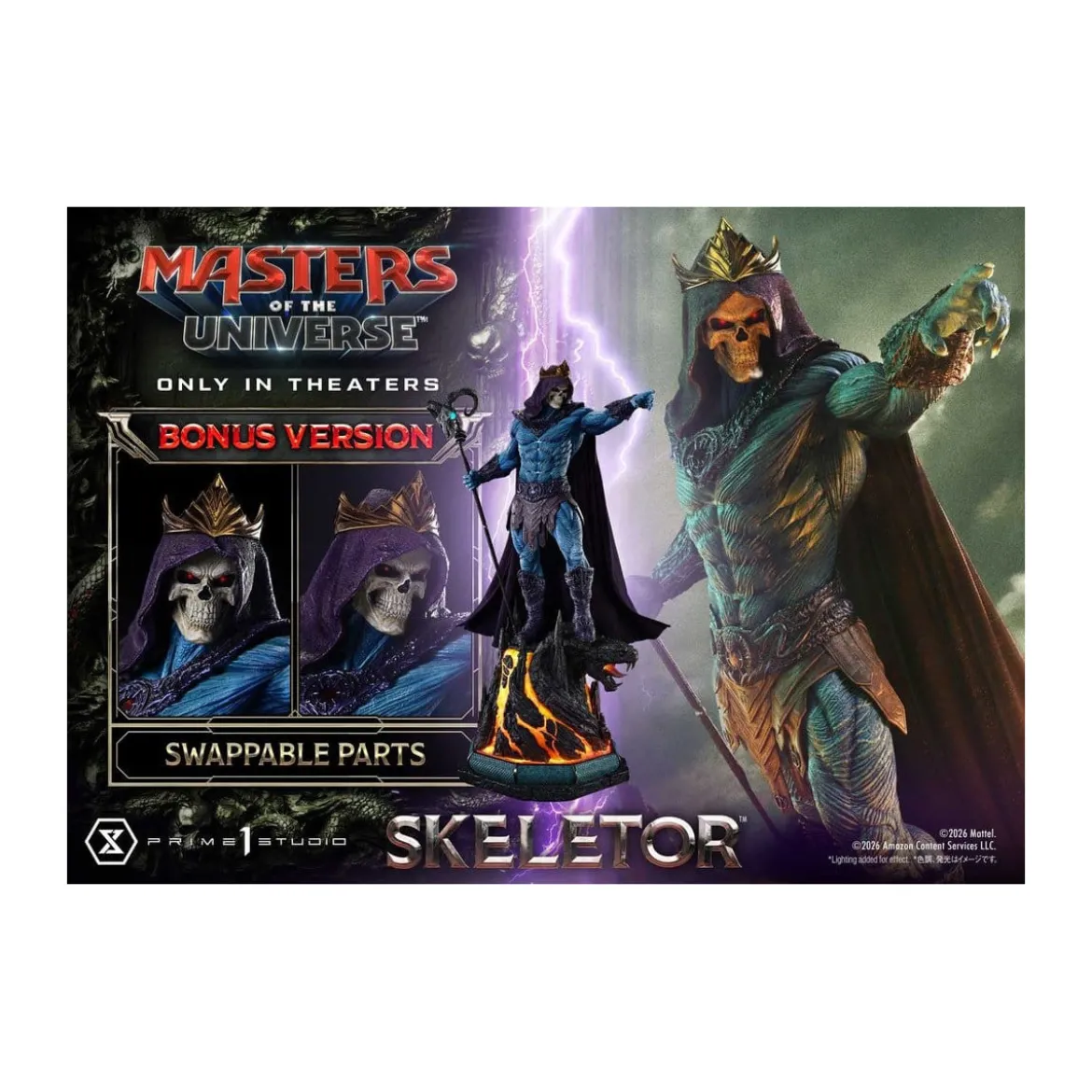 Prime 1 Studio - Skeletor Bonus Version - Masters of the Universe (2026) Real Elite Masterline 1/3