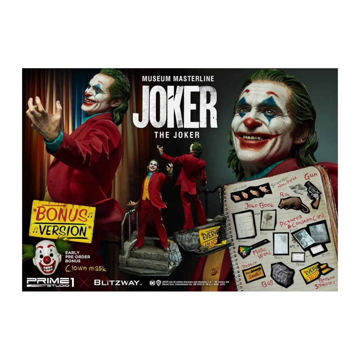 Prime 1 Studio - The Joker Museum Masterline 1/3 - Joker Bonus Version