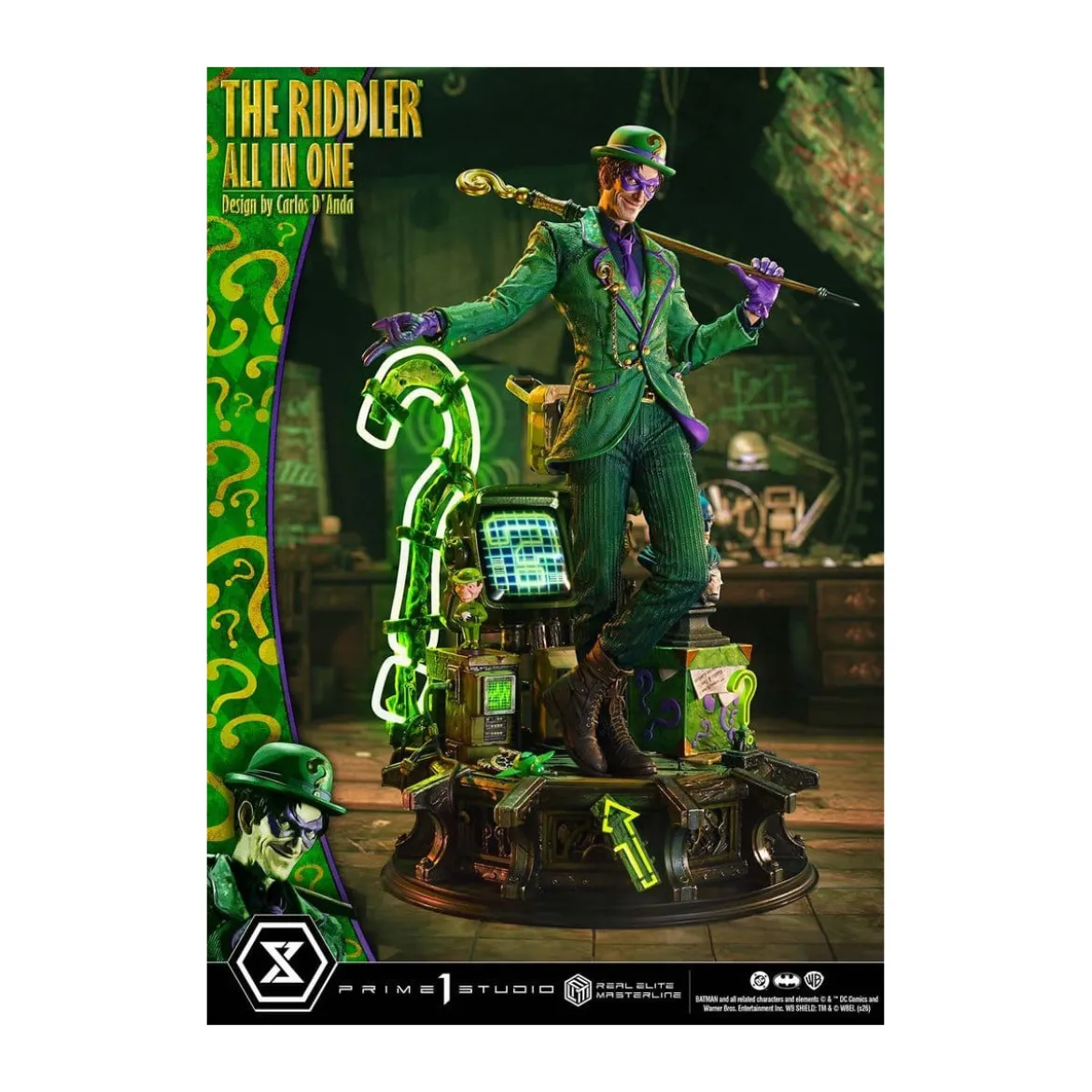 Prime 1 Studio - The Riddler All In One (Design by Carlos D'Anda) - Real Elite Masterline Series 1/3