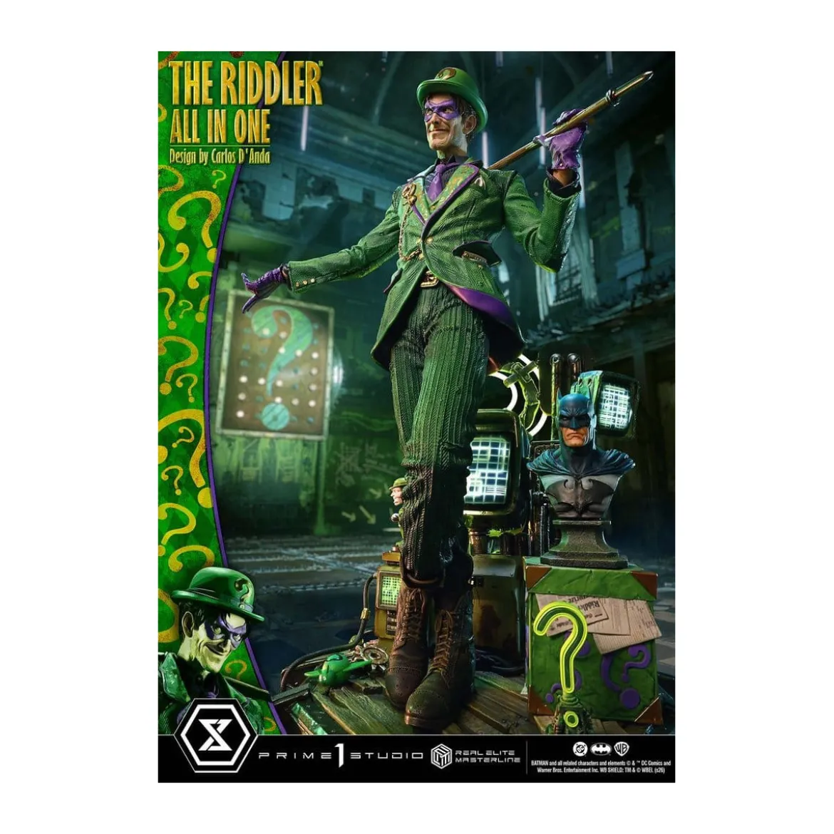 Prime 1 Studio - The Riddler All In One (Design by Carlos D'Anda) - Real Elite Masterline Series 1/3