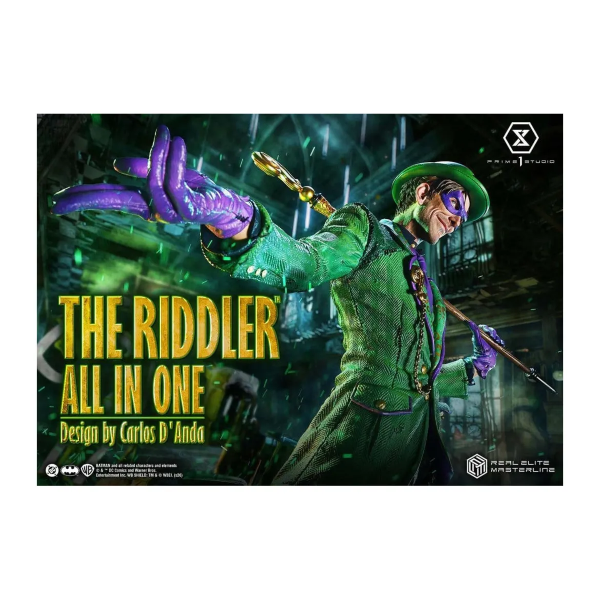 Prime 1 Studio - The Riddler All In One (Design by Carlos D'Anda) - Real Elite Masterline Series 1/3
