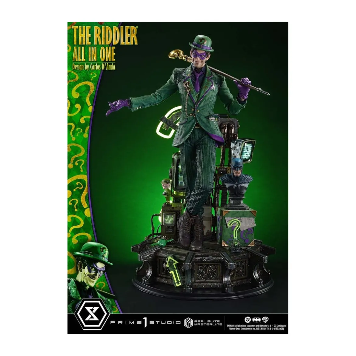 Prime 1 Studio - The Riddler All In One (Design by Carlos D'Anda) - Real Elite Masterline Series 1/3